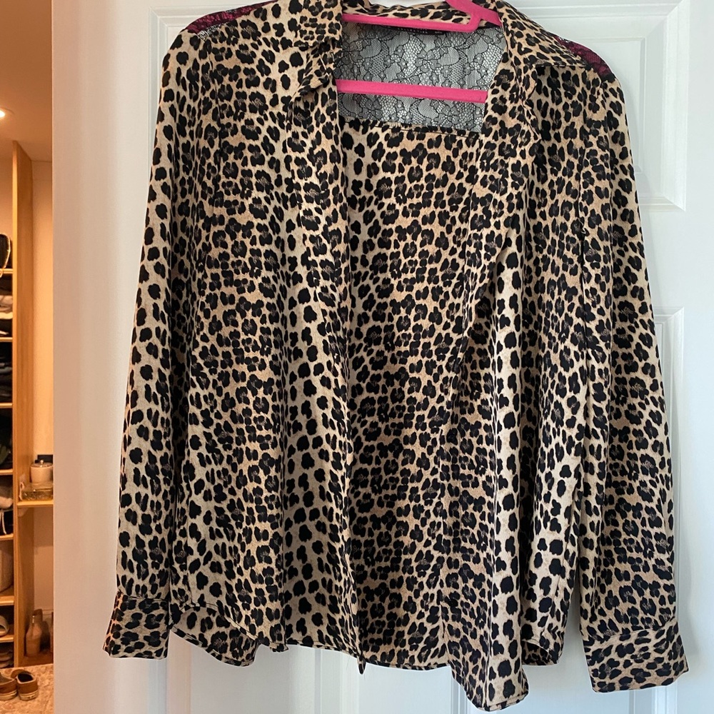 NEW Zara leopard blouse